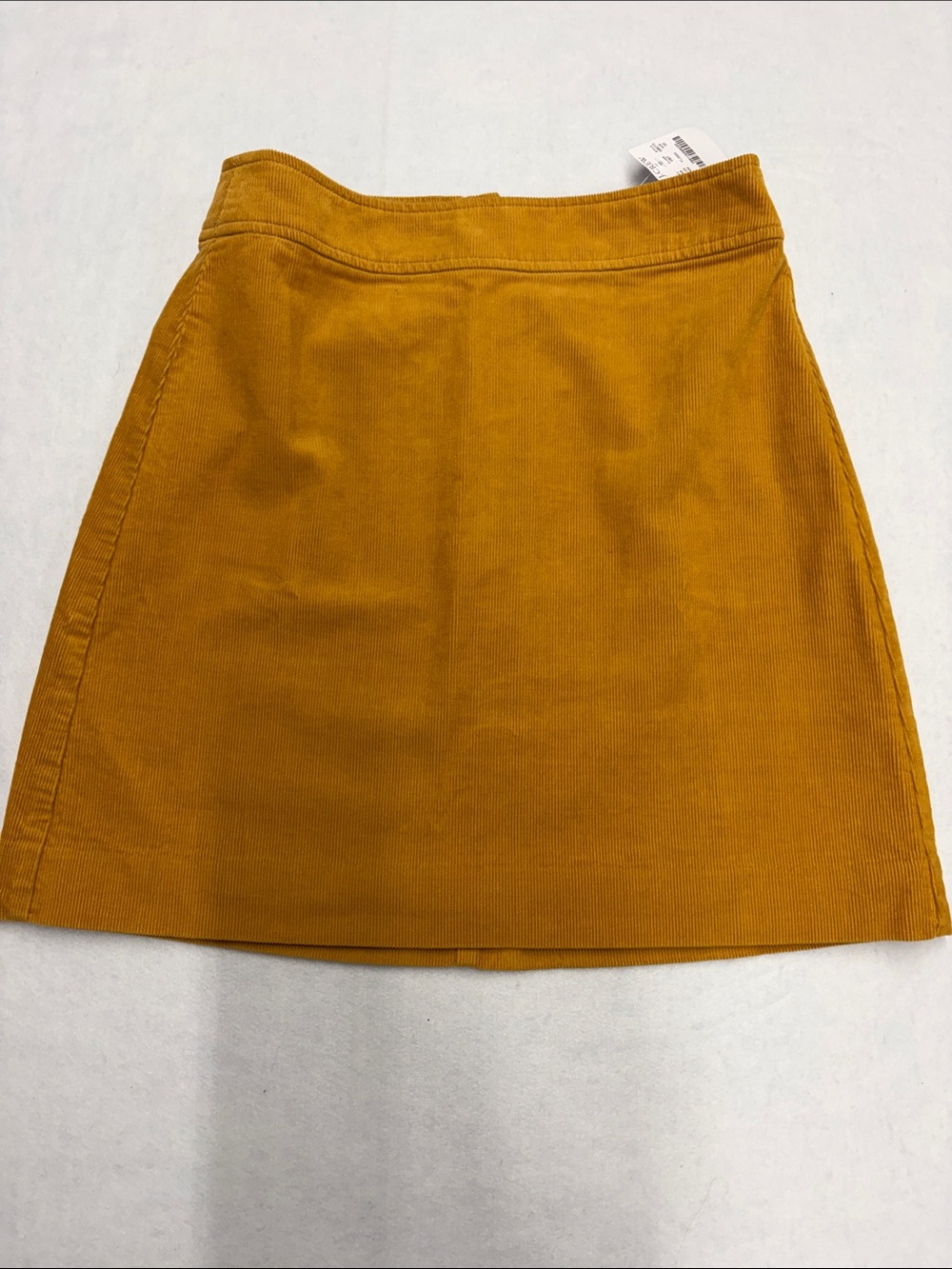 J. Crew Mustard Corduroy A-Line mini Skirt size 00